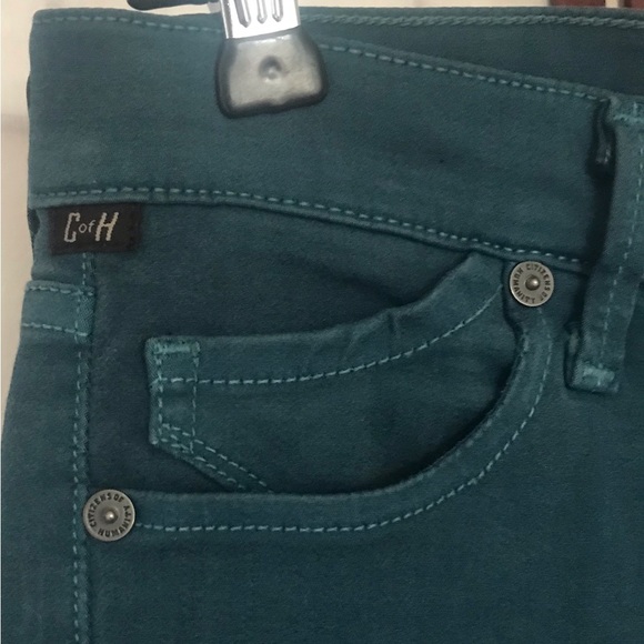 CITIZEN OF HUMANITY Avedon low rise skinny leg pants, green, size 27 - Picture 3 of 14